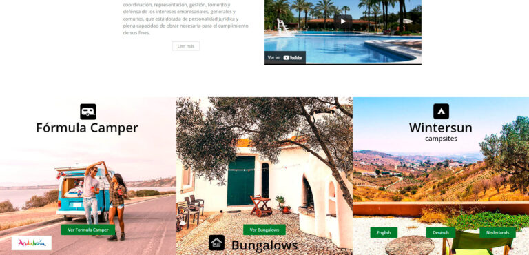 diseño web campings Andalucía