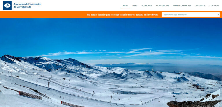 diseño web asociación empresarios Sierra Nevada